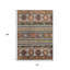 Tapis intérieur lavable 10 pi x 14 pi Tribal