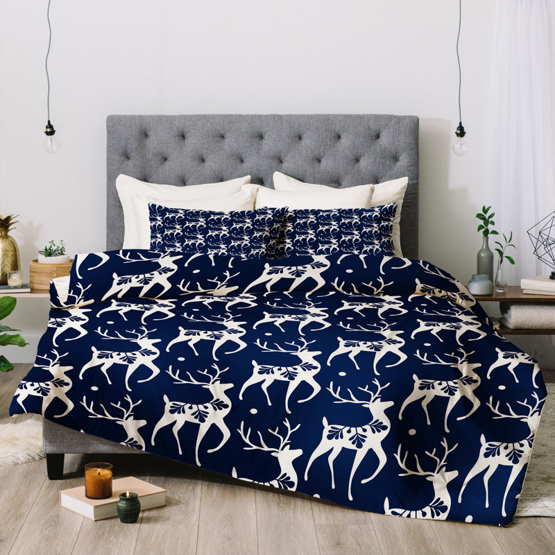 Modern & Contemporary Polyester Comforter, King Comforter + 2 King Shams