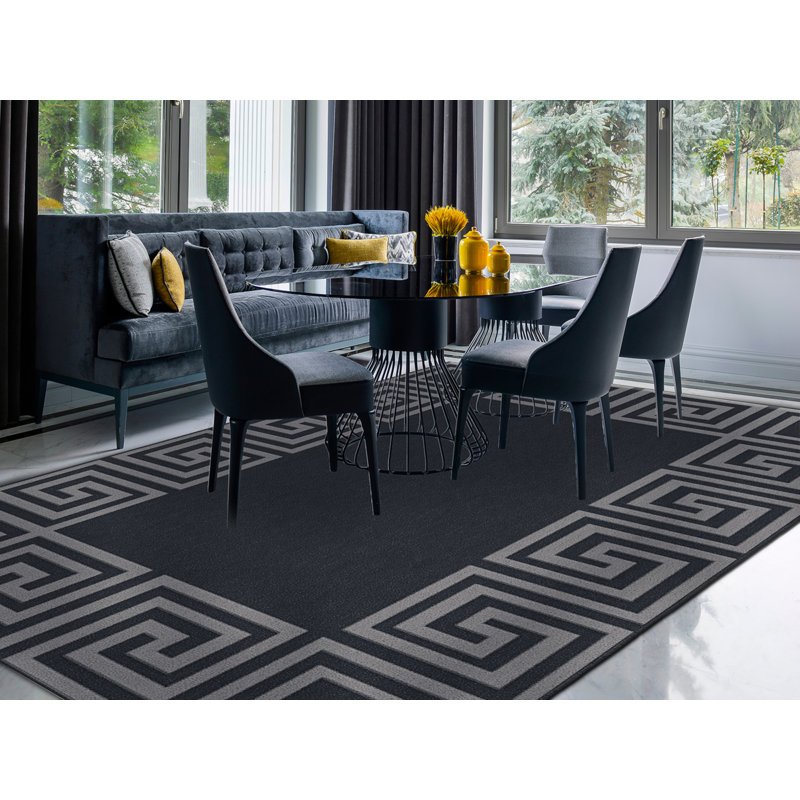 Tapis 63 po x 84 po Meander, Rectangle 8 pi x 10 pi