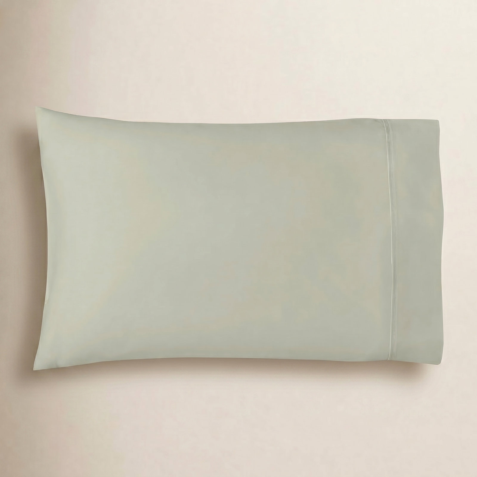Danfield Cotton Pillowcase, Sage, King