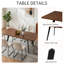 Ensemble de salle à manger extensible 7 pièces Devault-132433361-132433362