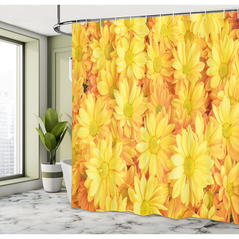 Shower Curtain with Hooks Included, 75"H x 69"W