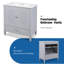 Meuble-lavabo de salle de bain avec lavabo de style rétro, espace de rangement multifonctionnel, tablette de porte, porte à fermeture en douceur-1111668348