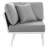 Modway Stance Outdoor Patio Woven Rope Aluminum Small Sectional Sofa-1699754699