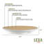 Lexa Bamboo Footed Plate, 12 Inch, Natural Bamboo-115751217