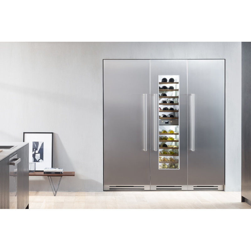 24" Built-in Wine Cellar Column Stainless Steel, Right Handed
