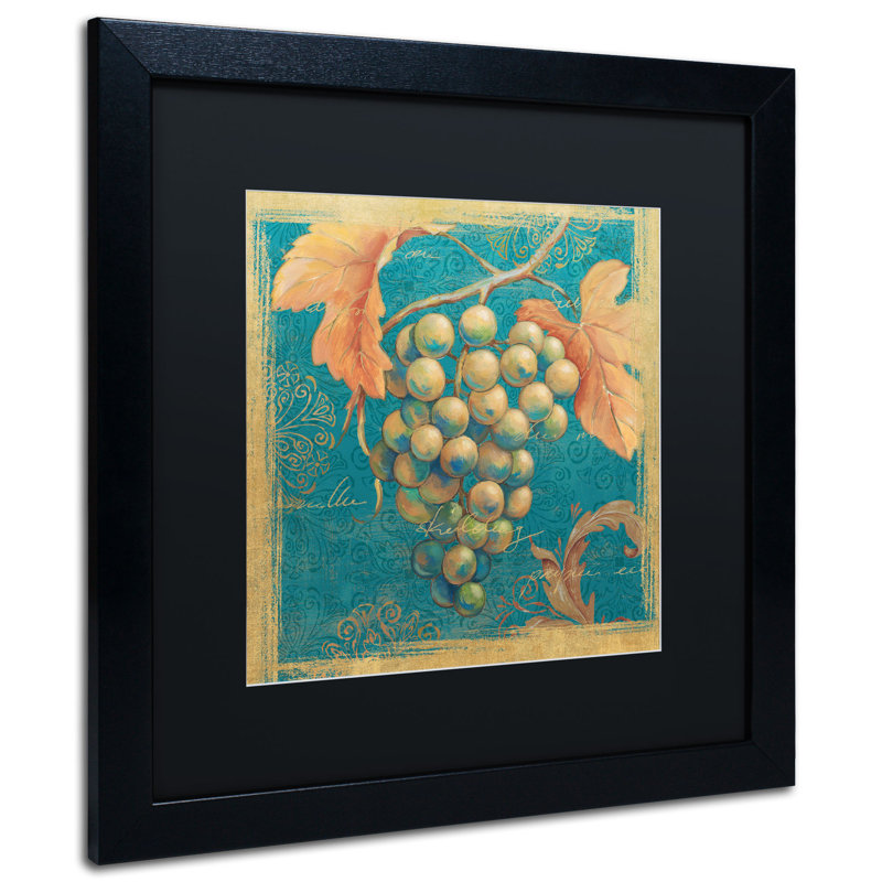 Duretta «Lovely Fruits IV» par Daphne Brissonnet, reproduction d'art encadrée, H 16 po x l 16 po, Noir