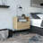Nightstand Skyoner, Single Drawer, Hairpin Legs, Light Oak Finish-771430645