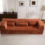 Lit de sol convertible Mahjong orange à compression, 3 places, en polaire circulaire, conception modulaire à monter soi-même, mousse à mémoire de forme haute densité, tissu polaire, aucun assemblage requis, sectionnel sans armature, rembourrage.-522463464