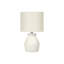 Lampe de table moderne en céramique de 43 cm (17 pouces), interrupteur rotatif et cordon de 1,5 m (5 pieds), petite lampe de chevet pour chambre, salon ou bureau à domicile