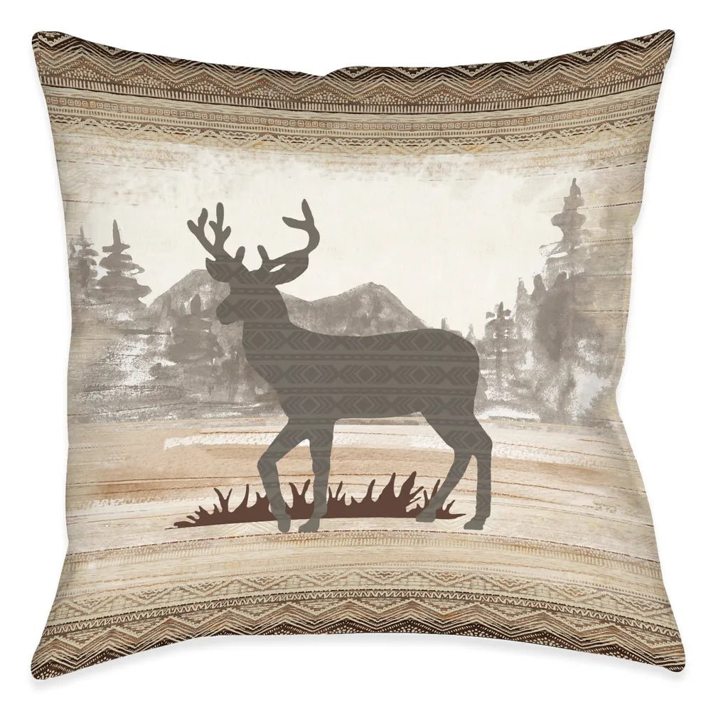 Mountain View Polyester Throw Pillow Laural Home
