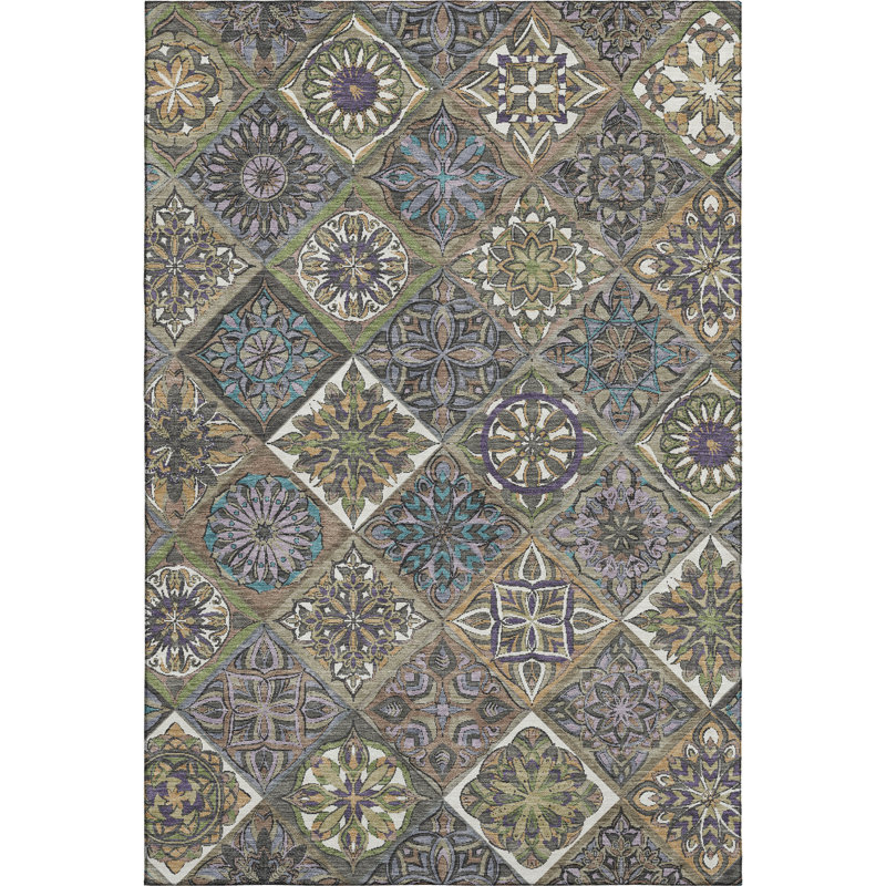 Tapis de qualité supérieure lavable à la machine Mayfield AMF2256, Taupe, 8 pi x 10 pi