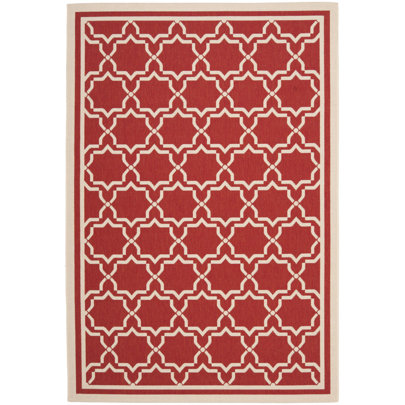 Dirks Performance Geometric Indoor/Outdoor Area Rug, Rectangle 2'7" x 5'