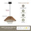 Luminaire suspendu en rotin 1 lumière