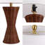 Lampe de table DEL sablier en métal tissé 27 po Averiana-1731509328