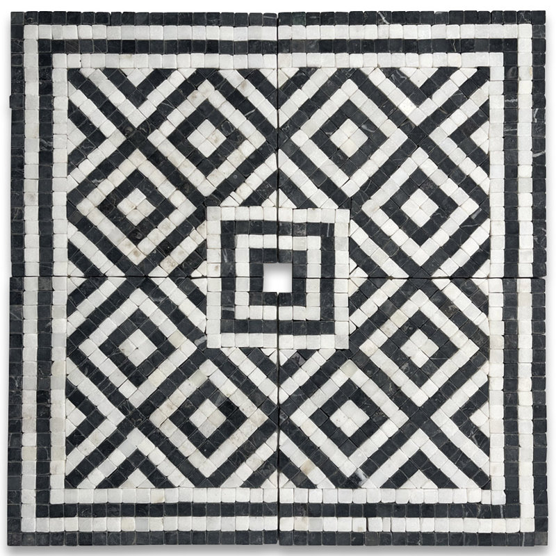 Guitam Emperador 7.1" x 7.1" Marble Mosaic Wall & Floor Tile