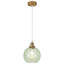  Luminaire suspendu simple en forme de globe rustique moderne à 1 lumière de 8 po avec abat-jour en verre vert Joulane, éclairage de cuisine de ferme avec douille E26 pour la cuisine, le salon, la salle à manger-2116497231