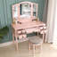 Ensemble coiffeuse et tabouret Bruck