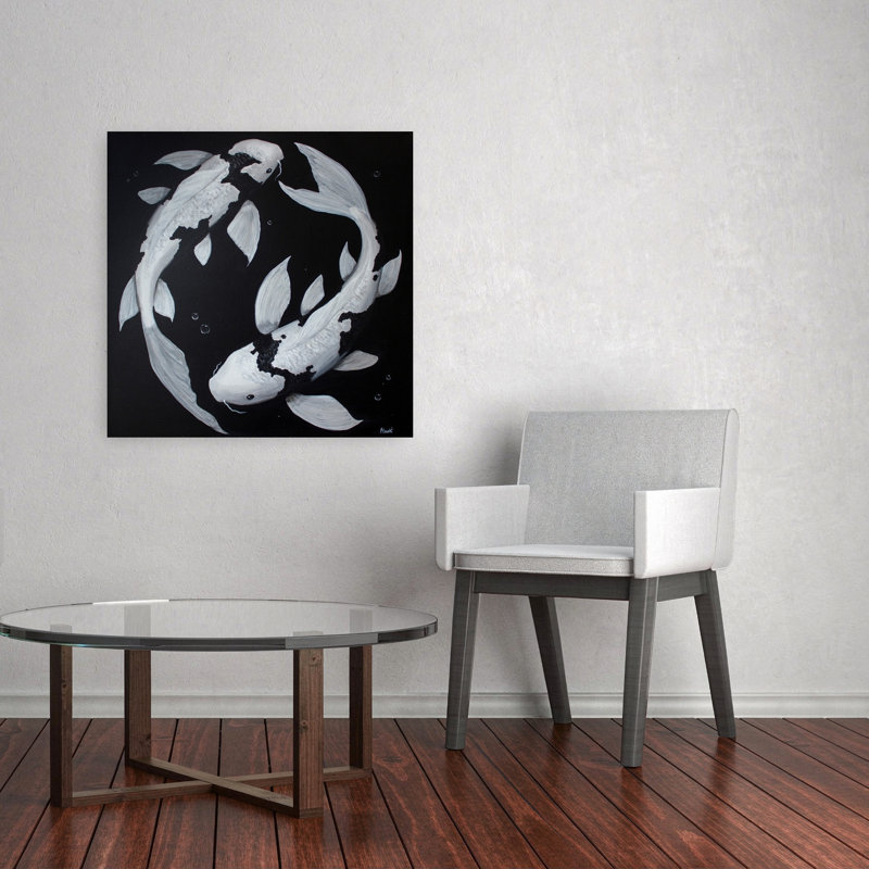 Yin Yang Koi, 32" H x 32" W