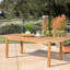 Table en bois avec fonction extensible, design rustique pour l'extérieur en bois, détail