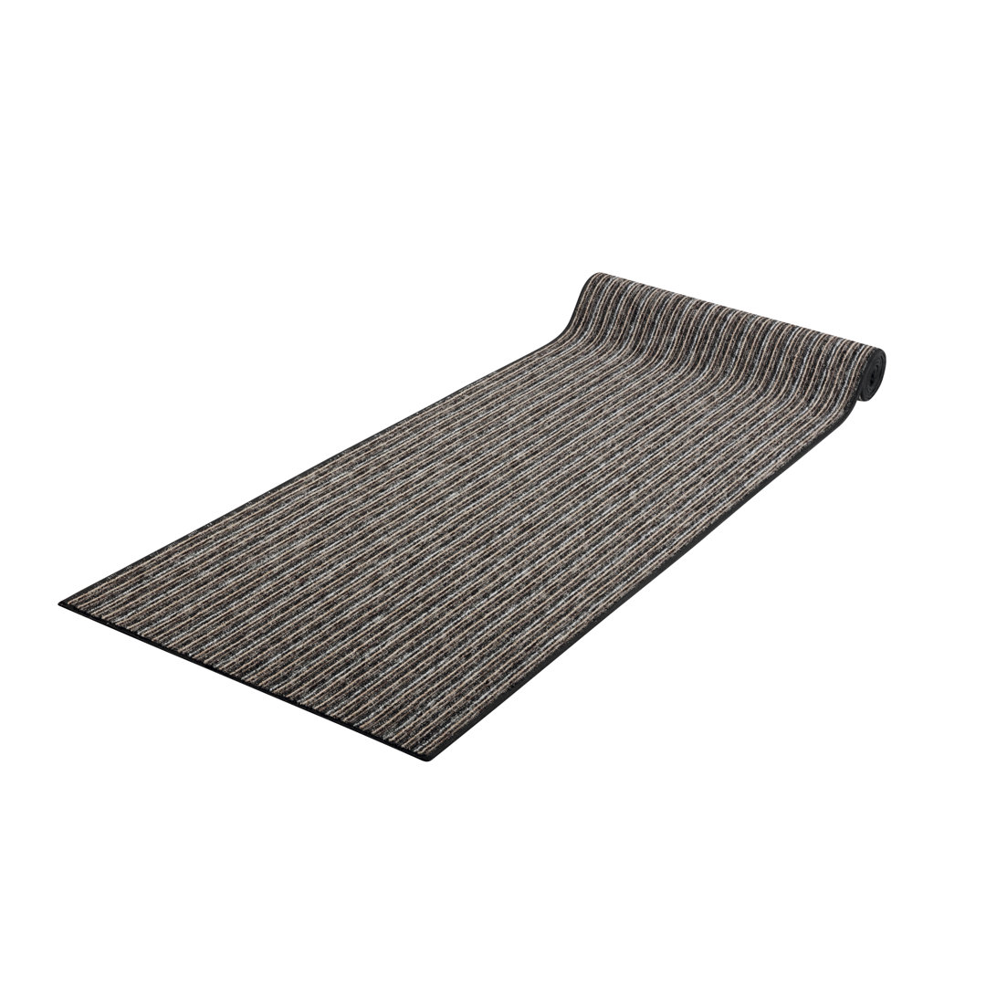 50cm x 90cm Teppich Striped in Grau