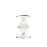 F2023 5.5'' H Glass Tabletop Candlestick