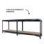 Étagère de rangement robuste en acier thermolaqué à 4 niveaux AR Shelving en gris foncé mat, supports en HDF (l 59,4 po x H 71 po x P 24 po)-675196178