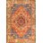 Dercyn Geometric Medallion Orange/Blue Rug-146506035