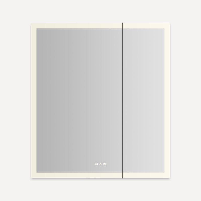 Armoire à deux portes AiO Reserve, Périmètre éclairé, 36 po x 40 po x 4 po