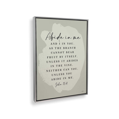 Abide in Me par Lux + Me Designs, reproduction d'art