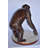 Chimpanzee Standing And Looking Around Bronze Statue - Size: 24" X 20" X 28"H
