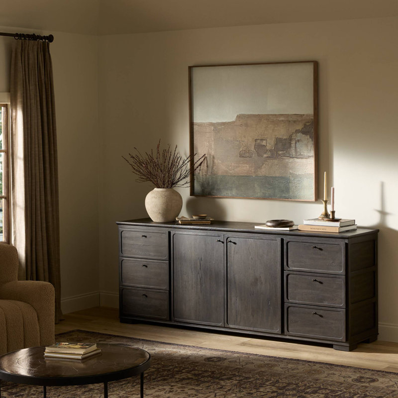 Leora Sideboard-Smoked Black
