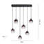 Mechra 6 - Light Black Kitchen Island Pendant
