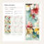 Papier peint floral, murale décorative contemporaine lumineuse
