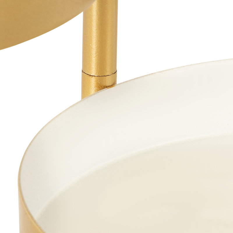 Oquendo Plant Stand, White/Gold
