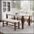 Rectangular Faux Marble Dining Table with Solid Wood Legs, Easy Assembly for Stylish and Functional Home Decor