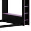 Lit mezzanine avec bureau à hauteur réglable-512388185