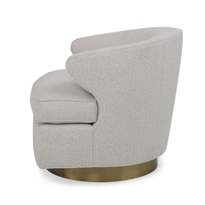 Chaise pivotante Scoop - Base en laiton