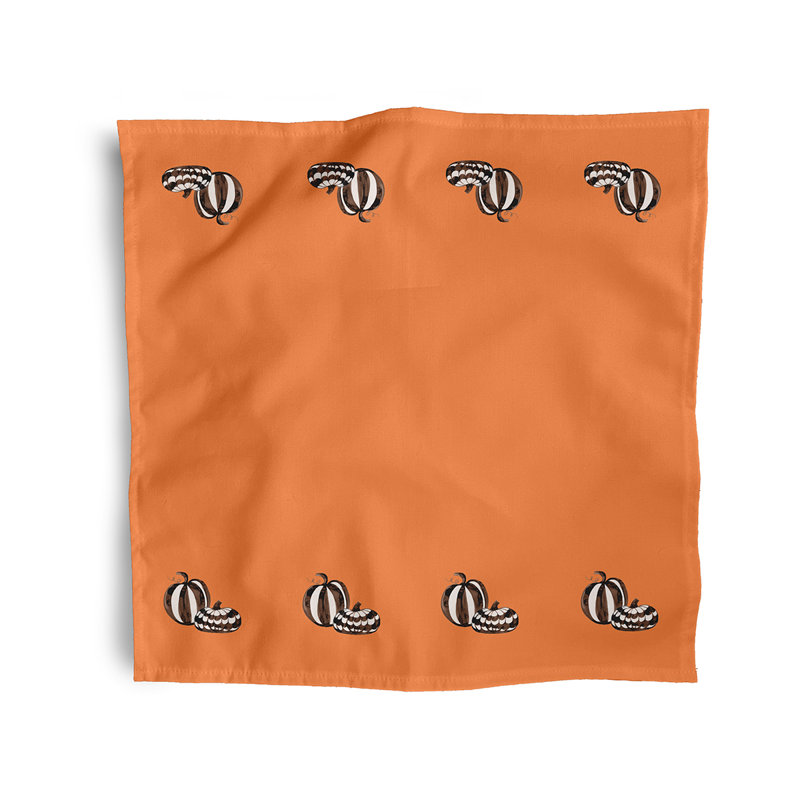 Sabion Polyester Modern & Contemporary Napkins, Orange
