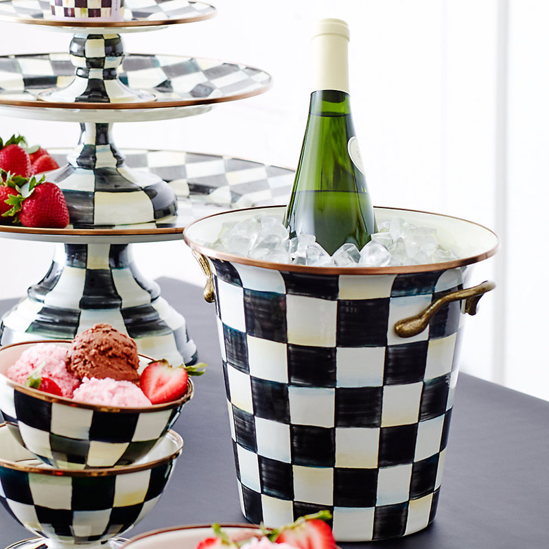 Courtly Check® Enamel Ice Bucket