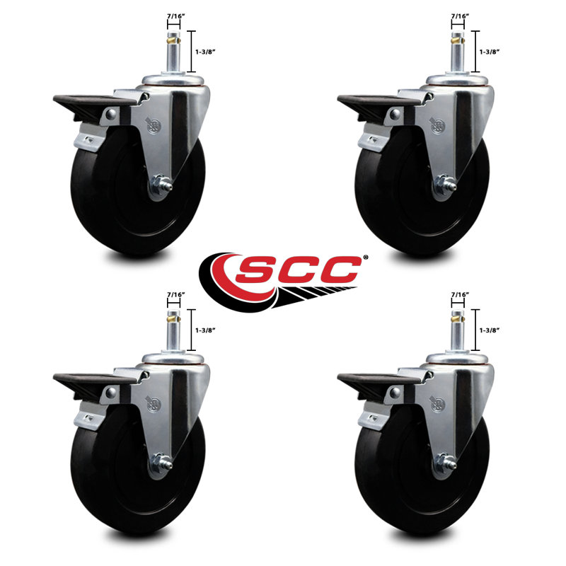Soft Swivel Grip Ring Stem Caster
