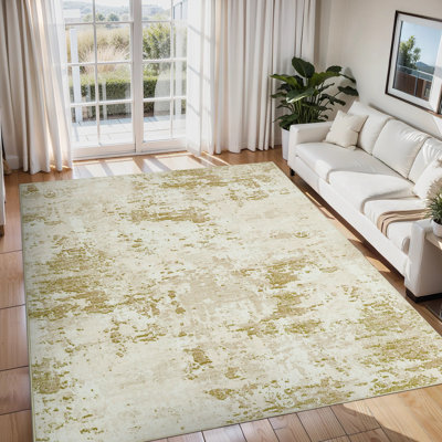Tapis lavables pour salon Tapis de chambre à coucher à motif abstrait patiné pour salle à manger Tapis de chambre de bébé
