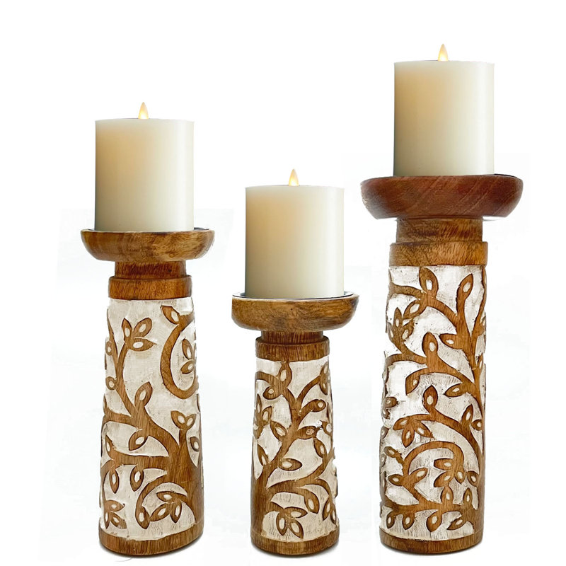 Wood Tabletop Pillar