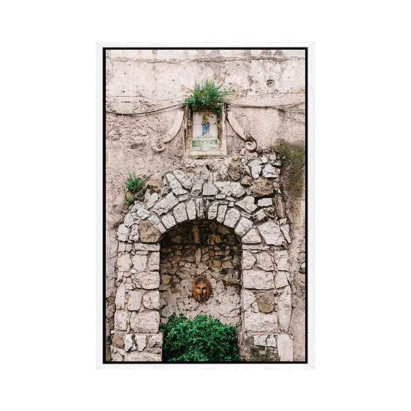 Rainy Positano VIII by Bethany Young - Print on Canvas, 101.6cm H x 66.04cm W x 3.81cm D, White Framed