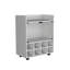 Chariot-bar St Andrews avec support intégré pour 8 bouteilles, armoire à double porte vitrée et surface supérieure bordée d'aluminium