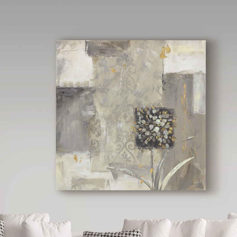 « nuances de gris ii », reproduction de peinture à l’acrylique sur toile tendue, H 24 po x l 24 po x P 2 po