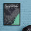 Barcelona City Map - No Frame Print-1406909569