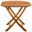 Sandhurst Oval Acacia Solid Wood Outdoor with Umbrella Hole Dining Table - 160 cm W 85 cm D