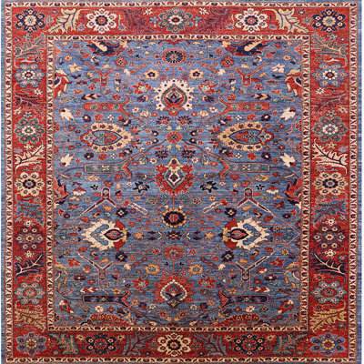 Tapis oriental rouge / bleu Rue