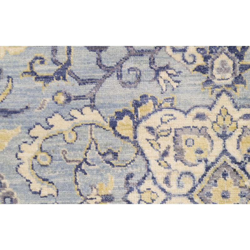 Ziegler One-of-a-Kind Hand-Knotted High-Quality Light Blue/Gray/Ivory Area Rug
